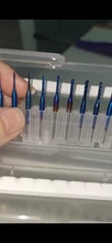 XCAN-Juego de brocas de grabado, Nano Blue Coated brocas de rebajadora de CNC, cortador de fresado de corte, vástago de 1/8 , herramientas de fresado de carburo