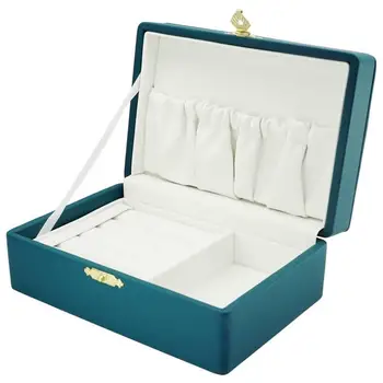 

Casket for jewelry "Venice" leather sea wave good things gentle 2587