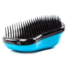 Расческа для распутывания волос «НОУ ТЭНГЛЗ» 12х8 см синяя Bradex