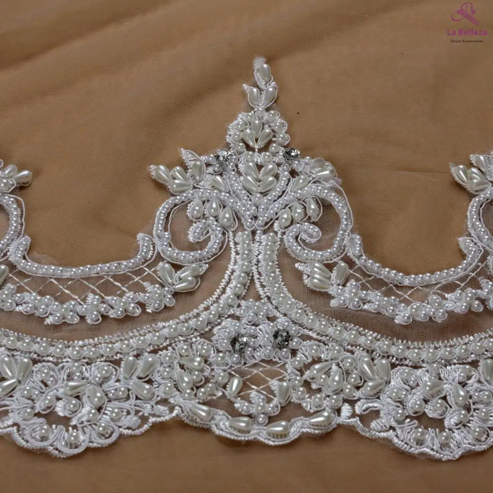 La Belleza 19 см ширина цвета слоновой кости/черный/бежевый ручной работы бисером