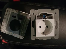 Jiubei Panel de cristal blanco 2A de puerto Dual USB adaptador/cargador de pared de enchufe de carga con adaptador de pared USB enchufe de la UE hembra Pow