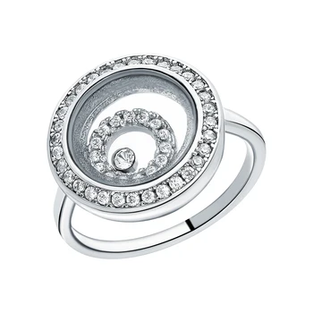 

Silver ring with cubic zirconia sunlight sample 925