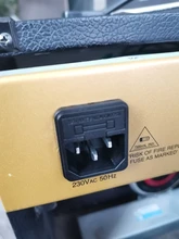 IEC320 C14 eléctrico CA zócalo 3 pin rojo LED 250V interruptor basculante 10A fusible mujer entrada macho conector de clavija 2 enchufe con pines de montaje