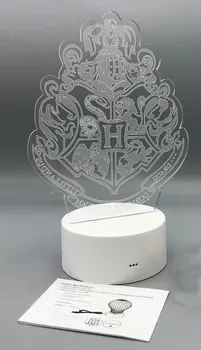 

Hogwarts 3D 7 Color Changing Night Lamp