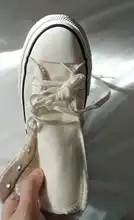 Zapatos de lona con plataforma de 4cm para mujer, zapatillas informales de encaje Retro, calzado de ocio transpirable para exteriores, Fotos reales