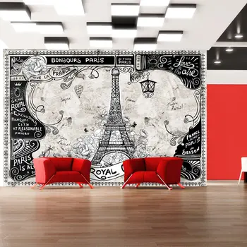 

Wall mural-Bonjour Paris - 200x140 cm