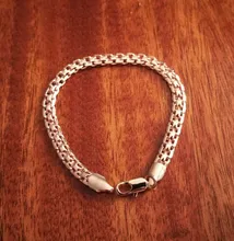 Bracelets for Women Men 585 Rose Gold Curb Snail Link Chain Woman Bracelets Hot Party
