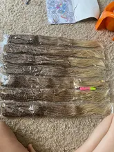 TOMO-caja de pelo sintético con trenza de pelo Rosa, trenza de pelo rosa, Arco Iris, 24 pulgadas de largo, 22 hebras, para trenzas africanas