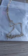 Día de la madre, carta de mamá colgante collar para mujer 3 colores mamá placa Cadena de clavícula collar joyería de personalidad regalo