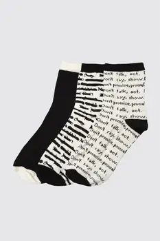 

Trendyol Printed 3'lü Package Knitted Socks TWOAW21CO0137