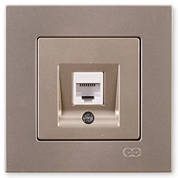 

PnpnElectrıc Gns Eqona Metallic Beige Single Data Socket (RJ45 Cat6)