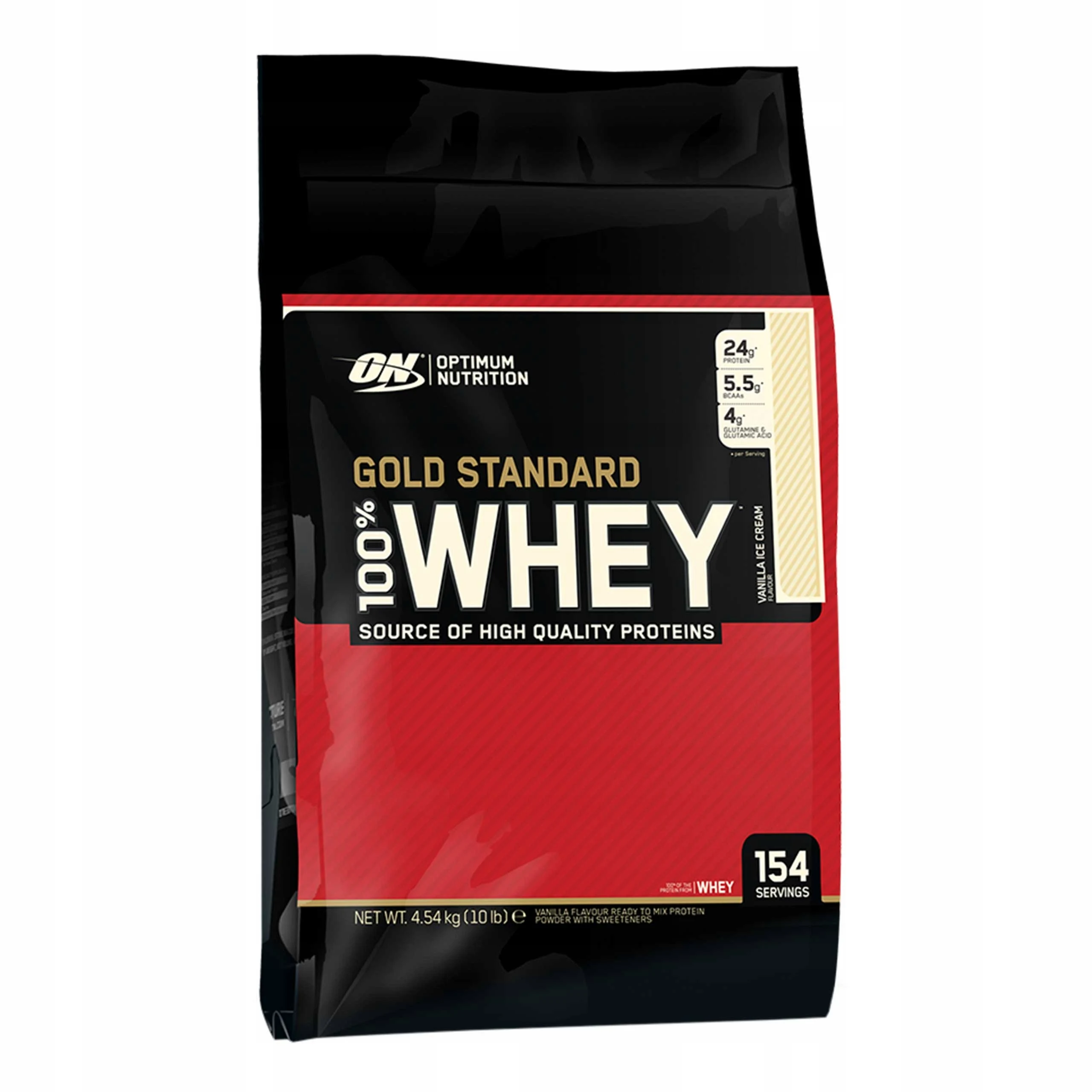 Протеин Optimum Nutrition 100% Whey Gold Standard (4545-4704 г) ванильное мороженое | Красота и здоровье