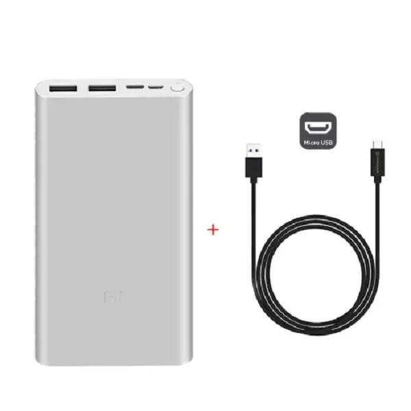 Xiaomi mi Power Bank 3 10000mAh USB tipo C de dos vías 18W de carga rápida