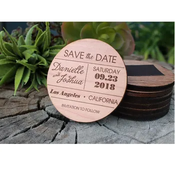 

Wedding favor magnet, wooden Save the Date Magnets, custom rustic wood Wedding invite, bridal Souvenirs , birthday unique Gift