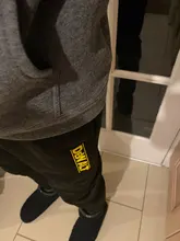 Sudadera con capucha de 2 piezas para hombre, abrigo masculino de estilo hip hop DeWalt, ropa informal de moda para pista y campo