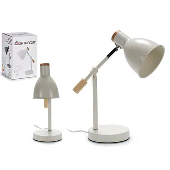 

Flexo/Desk lamp Gift Decor White Wood Metal (15 x 36 x 32 cm)