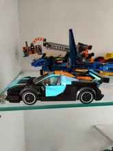 Bloques de construcción de automóviles de carreras para niños, figuras de corredor, deportes, Moc, garaje, modelo MOC, bloques educativos, juguetes para niños 2021