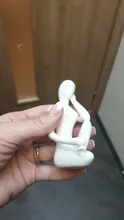 Ornament Figure Studio-Decor Abstract-Art Ceramic Yoga Poses Porcelain Lady Statue Home