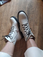 AIYUQI-Botas cortas de cuero genuino para mujer, botines de lana cálidos y antideslizantes, para estudiantes, para invierno, 2021