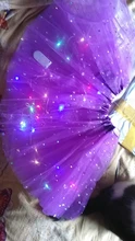 LED brillante luz niños niñas faldas Tutu de princesa niños boda fiesta de baile minifalda traje cosplay led ropa