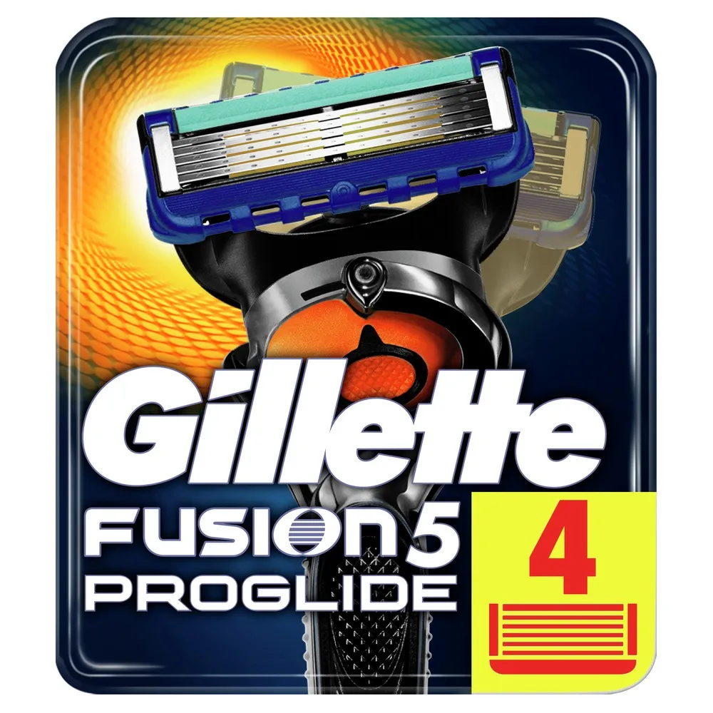 Сменные кассеты Gillette Fusion5 ProGlide 4 шт. ► Фото 3/6