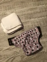 [Littles&Bloomz]-Pañal de tela lavable reutilizable, forros de refuerzo para bolsillo real, insertos de carbón de bambú, tela, microfibra,
