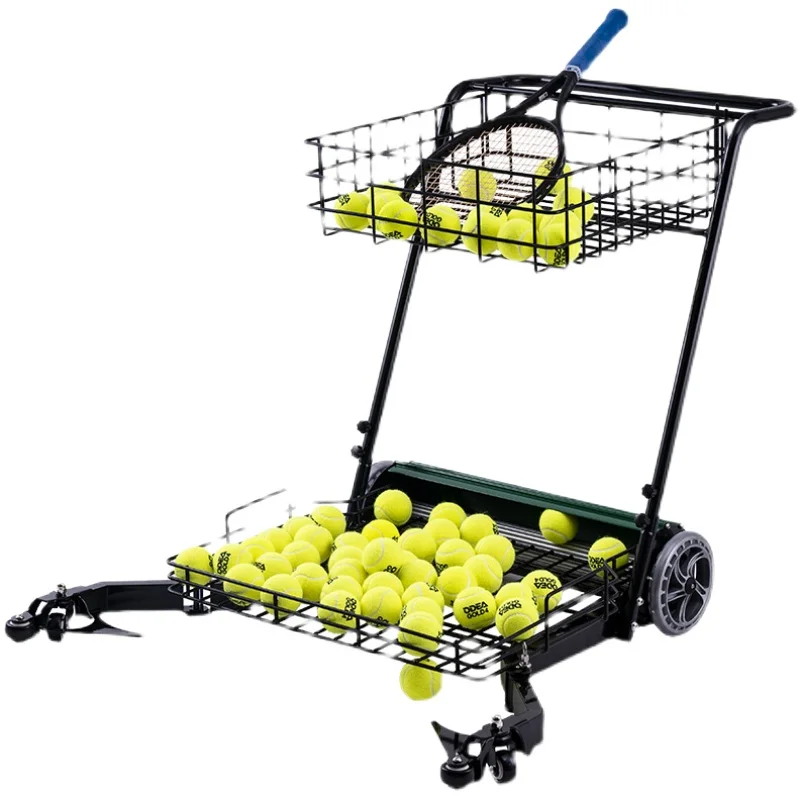 Générique Équipement d'entraînement de Tennis, Rouleau de Tennis collecteur  de balles Automatique, collecteur de Tennis, réglable en Hauteur, Facile à