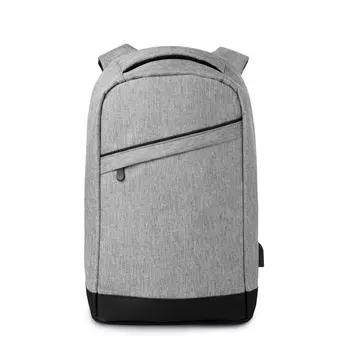 

Backpack 600D polyester double tonality and padded straps. Portable 13 inch USB charging connector