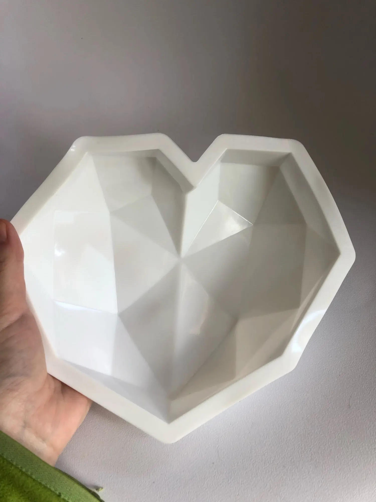 3D Diamond Love Heart Shape Silicone Mold photo review