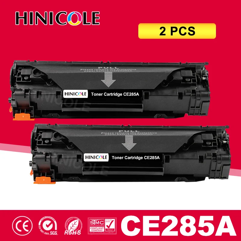 Hinicole 2Pcs Compatibile 285A Sostituzione Della Cartuccia Di Toner Per Hp Ce285A 85A P1102 P1102W Laserjet Pro M1130 M1132 M1134 Mf3010