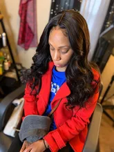 30 pulgadas de la onda del cuerpo de la peluca con malla Frontal Pre arrancado con el pelo del bebé Remy brasileño 13x4 Frontal de encaje pelucas de cabello humano para las mujeres negras