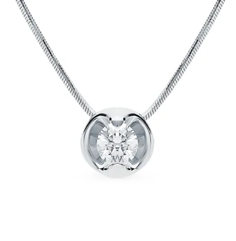 

Gold necklace with diamonds sunlight sample 585