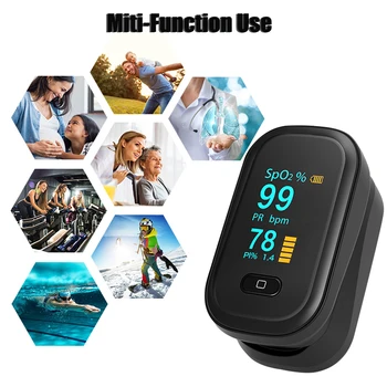 

OLED Oximetro De Dedo Pulso Oximetro Fingertip Pulse Oxymeter SpO2 PR Saturimetro Blood Oxygen Heart Rate Saturation Monitor