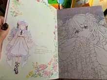 El reino de las niñas Anime Avatar dibujado a mano libro de colorear dibujos animados Loli acuarela pintura libro de técnicas