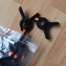 Spring-Clamps Background Woodworking-Tools Studio Photo 2inch Plastic for DIY 5/10pcs