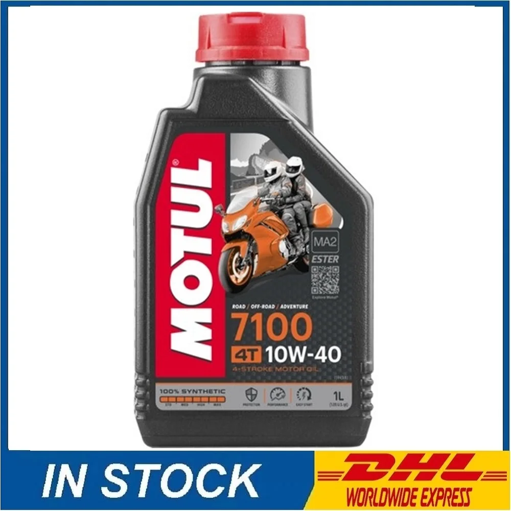 Consegna Veloce Motul 7100 10 W40 4T 4 Tempi Moto Moto Olio Motore 1 Litri 1 Lt