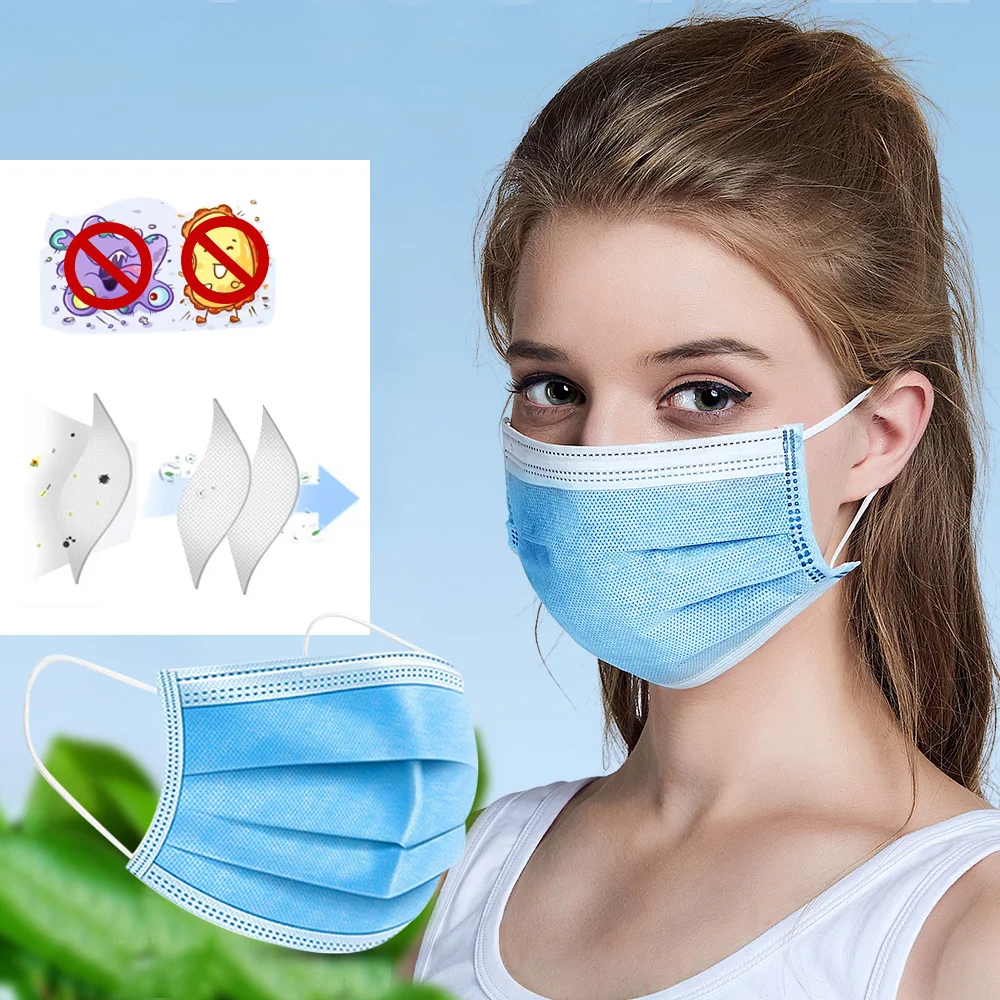 

Professional 10PCS Medical Face Mask Pm2.5 Activated Anti Virus Carbon Prevent Formaldehyde Bacteria Proof Mouth Mask None N95