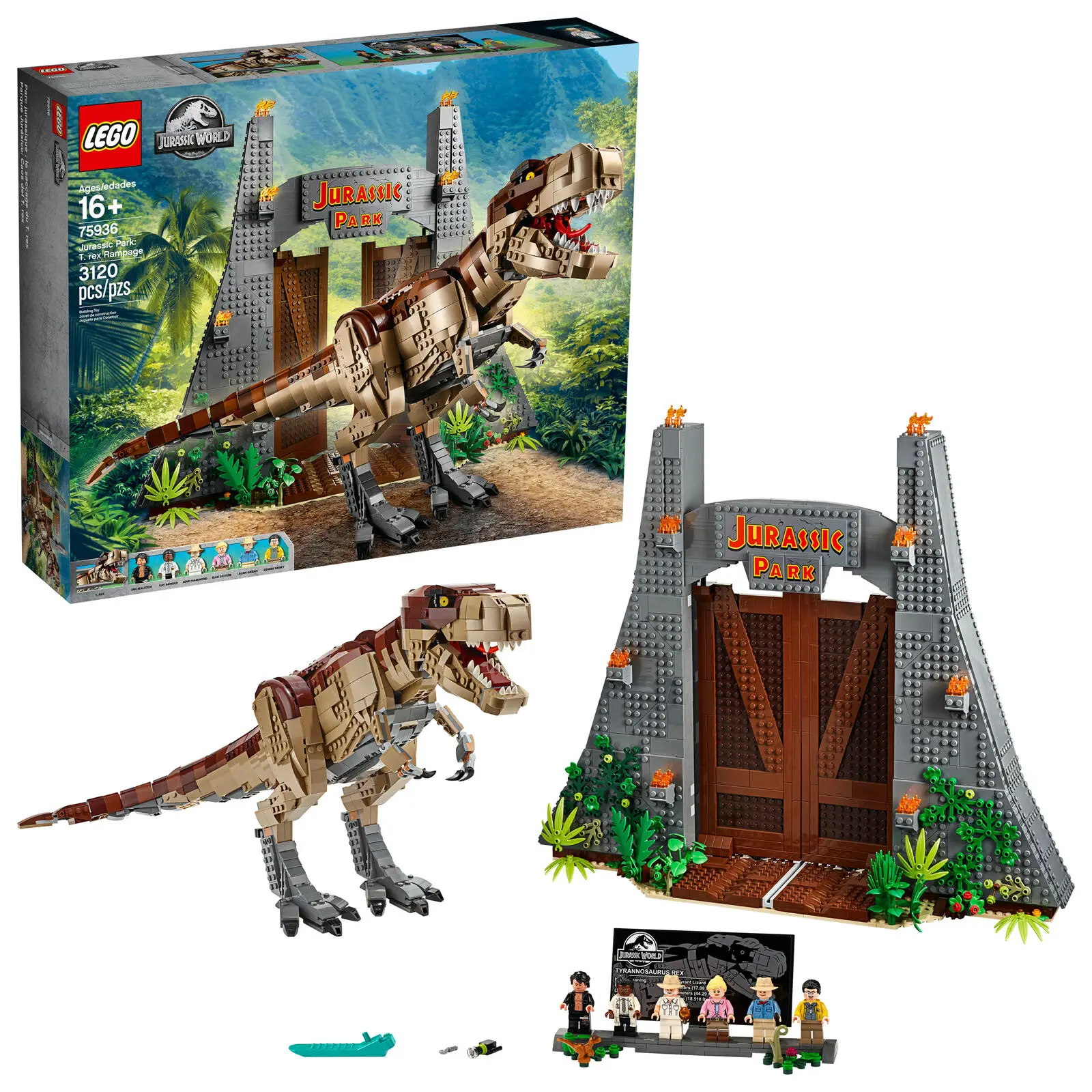 Alan LEGO Jurassic World Alan Grant Mini Figurine De 75936 Mis en Sac 