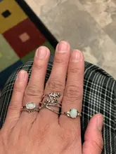 Tocona 9 unids/set Bohemia hoja corazón gota de agua de piedra lunar anillo joyería estilo bohemio Vintage Woemn anillo bisutería boda 9485