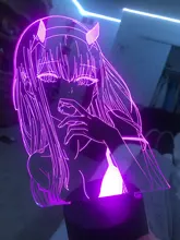 Two-Figure Nightlight Lamp Decor-Light Gift Manga Darling Zero Girls Bedroom Anime In-The-Franxx