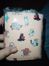 Billeteras con estampado de dibujos animados para mujer, Mini bolsas Kawaii rosas, monedero, tarjetero, moda para chicas, plegables, nuevas