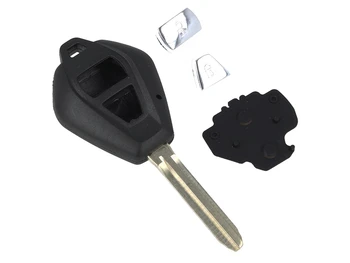 

Remote Key shell 2 buttons with blade TOY43 trunk battery on without Transponder chip for Subaru