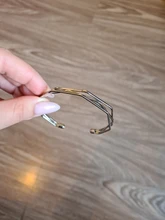 2020 oro nuevo Metal aleación flecha enlace cadena brazalete torcido nuevo tres capas romántico abierto brazalete/pulsera Set para mujeres