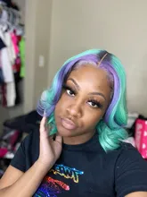 Peluca de cabello humano 613 Rubio para mujer, postizo de encaje transparente brasileño, 180 de densidad, corte Bob corto, 13x1