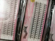 Pestañas de racimo de 60 clústeres/caja, pestañas de extensión de pestañas individuales gruesas bunches maquillaje profesional pestañas postizas