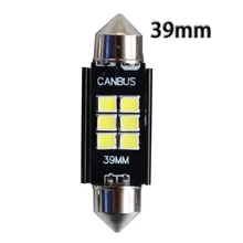 Автомобильная светодиодная лампа FS C5W 2835 6SMD 39мм(Черный