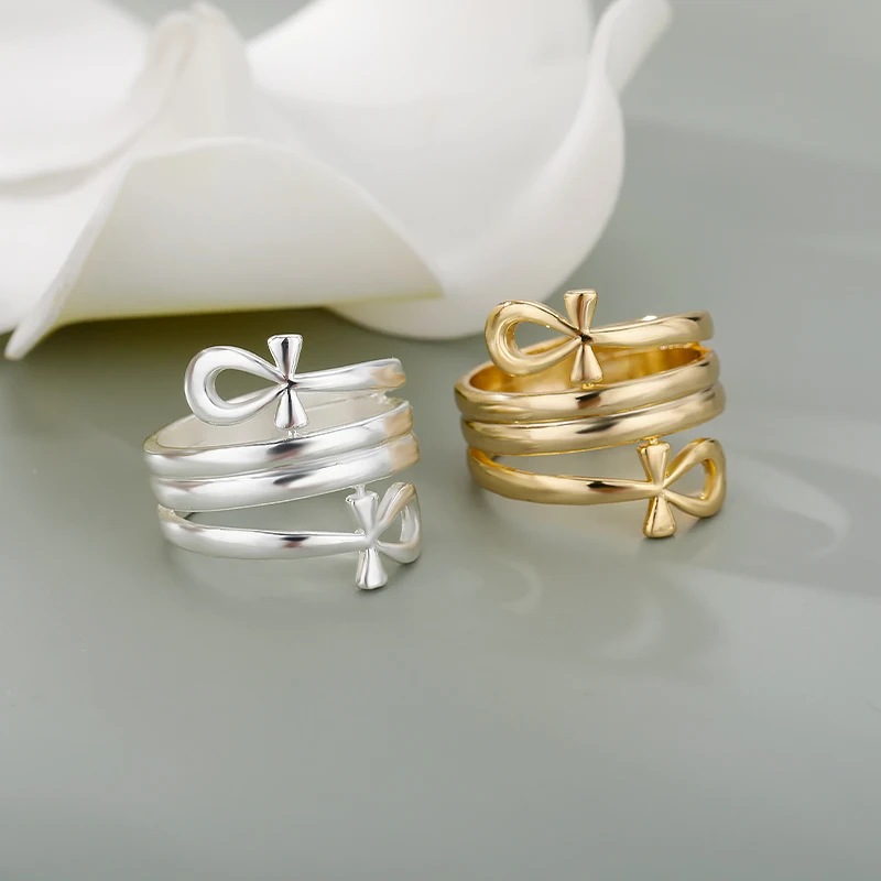 Stainless Steel Finger Ring For Women Jewelry Egypt Ankh Cross Ring Wedding Party Gift stainless steel ring finger ring wedding rings wedding ring