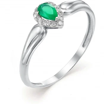 

Alcor ring with agate and cubic zirconia