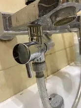 Diverter-Valve Shower-Tee-Adapter Bathroom-Accessories Water-Separator 3-Way Brass Adjustable