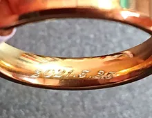 Anillo de nombre grabado de 4mm para mujeres y hombres, de acero inoxidable, con palabras personalizadas, regalo, envío directo